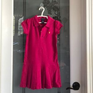 Ralph Lauren Girls dress Magenta 6